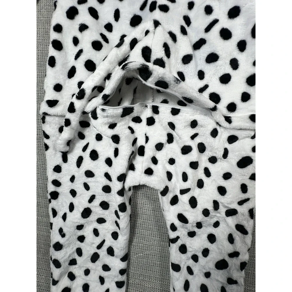 Dalmatian Dog Animal One Piece Costume Soft Fleece Unisex Size 7/8 Years (130)